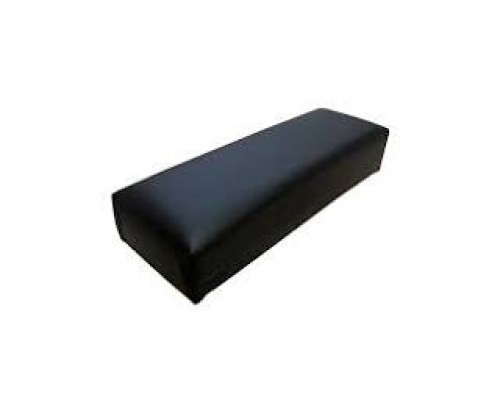 Підлокітник для майстра прямокутний лакованний чорний 12х29см