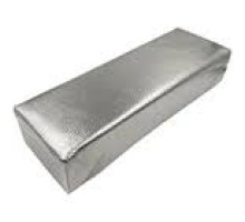 Підлокітник для майстра прямокутний лакованний срібний 12х29см