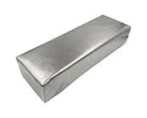 Підлокітник для майстра прямокутний лакованний срібний 12х29см