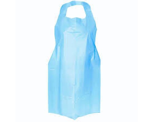 Фартух одноразовий SanGig поліетиленовий Standart, 100 шт Блакитний