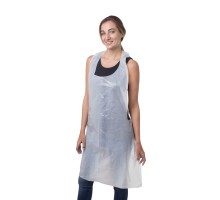 Фартух одноразовий SanGig поліетиленовий Standart, 100 шт Білий