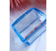 Штамп для стемпінгу силіконовий синій квадратний