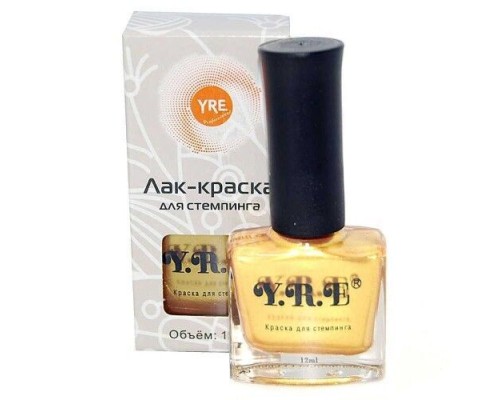 YRE фарба для стемпінгу золото 12мл