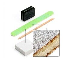 Luma одноразовий набір для манікюру "Зелений" пилка+баф (пилка100/180+баф 100/150)