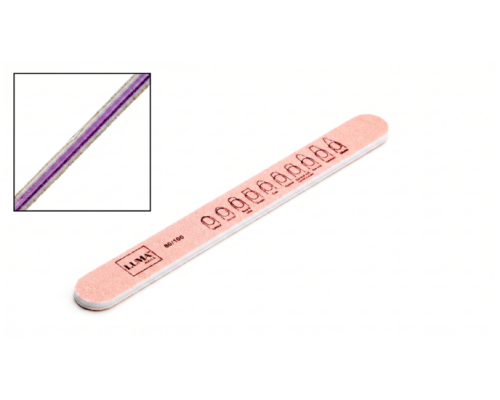 Luma Пилка для манікюра кольорова, товста  пряма 100х120#