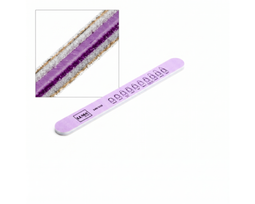 Luma Пилка для манікюра кольорова, товста пряма 240х320#