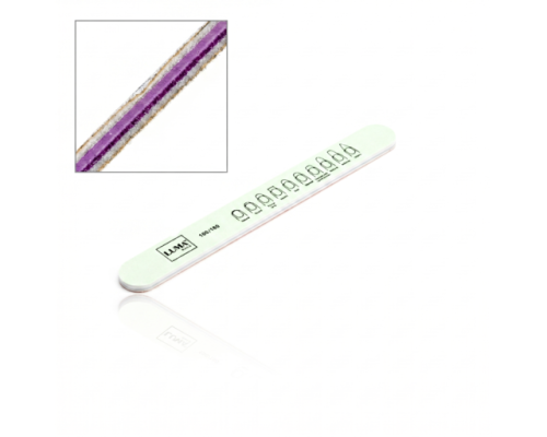 Luma Пилка для манікюра кольорова, товста пряма 100х180#