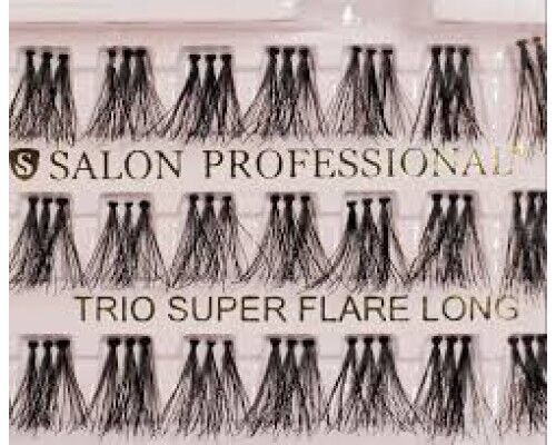 Вії для нарощування пучкові Salon Professional Flare long
