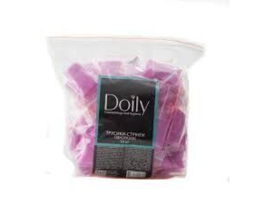 Трусики-стрінги Doily® (50 шт/пач) зі спанбонду Колір: рожевий