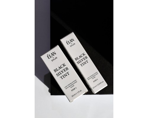 ELAN Система фарбування вій з інкапсульованим сріблом <BLACK SILVER TINT> Засіб 2