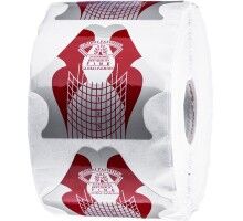 Форми для нарощування нігтів GLOBAL FASHION 300шт/уп овал, сірі