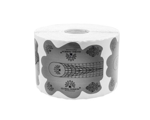 Форми для нарощування нігтів GLOBAL FASHION 300шт/уп  сірі  "СТИЛЕТ"