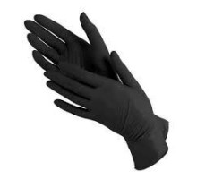 Рукавички НІТРІЛОВІ  SFM чорні р-р. M (100 шт/пач)