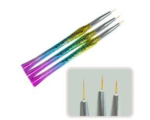 Набір пензликів для малювання Colored fish 3шт NRX-00