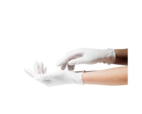 Рукавички SanGig - Нітрилові -Білі S (100шт)