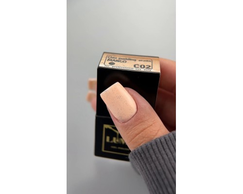LUMA gel polish Chia pudding C02 Mango 10ml (помаранчевий с  крихтою)