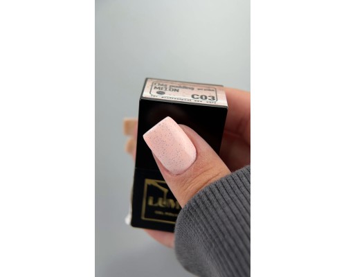 LUMA gel polish Chia pudding C03 Melon10ml  (помаранчевий с  крихтою)