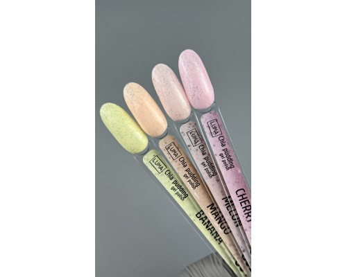 LUMA gel polish Chia pudding C03 Melon10ml  (помаранчевий с  крихтою)