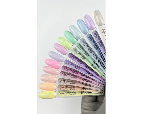 LUMA gel polish Chia pudding C07 Berries mix 10ml  (фіолетовий с 
крихтою)