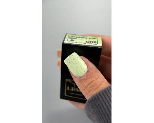 LUMA gel polish Chia pudding C08 Kiwi 10ml  (світло-зелена с крихтою)
