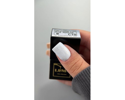 LUMA gel polish Chia pudding C10 Blue matcha 10ml (світло-голубий с крихтою)