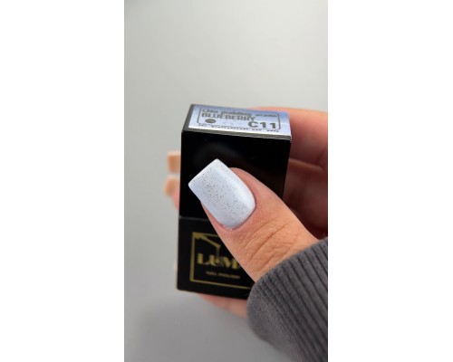 LUMA gel polish Chia pudding C11 Blueberry 10ml (голубий с крихтою)