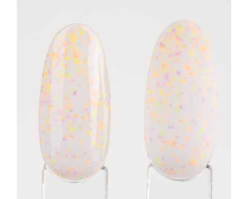 LUMA gel polish Donuts D02 Marshmallow 10ml (молочний з кольоровою крихтою)