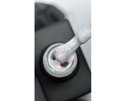 LUMA gel polish Donuts D02 Marshmallow 10ml (молочний з кольоровою крихтою)