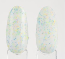 LUMA gel polish Donuts D03 Buble gum 10ml (молочний з кольоровою крихтою)