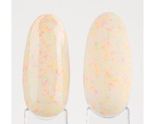 LUMA gel polish Donuts D04 Melon 10ml (жовтий з кольоровою крихтою)