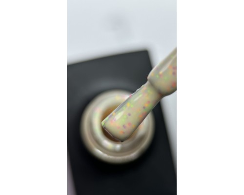 LUMA gel polish Donuts D04 Melon 10ml (жовтий з кольоровою крихтою)