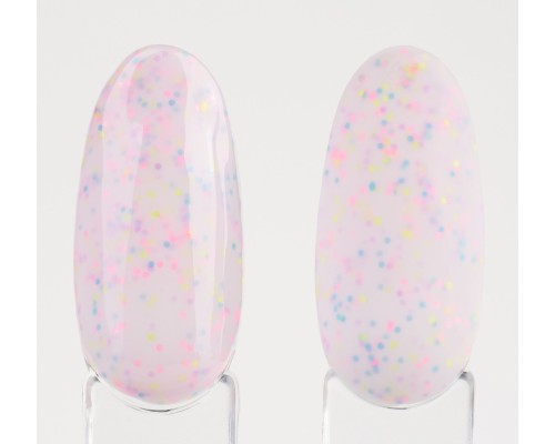 LUMA gel polish Donuts D05 Raspberries 10ml (жовтий з кольоровою крихтою)