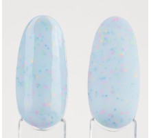 LUMA gel polish Donuts D07 Berries mix 10ml (голубий з кольоровою крихтою)