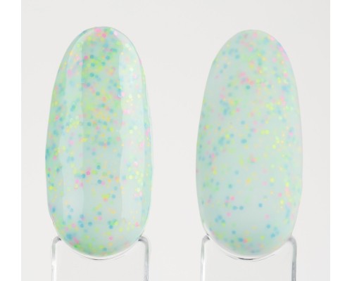 LUMA gel polish Donuts D08 Pistashio 10ml (світло-зелений з кольоровою крихтою)