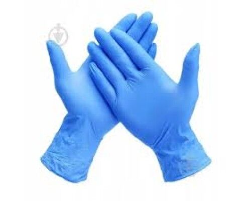 Рукавички НІТРІЛОВІ  SFM сині р-р. M  (100 шт/пач)