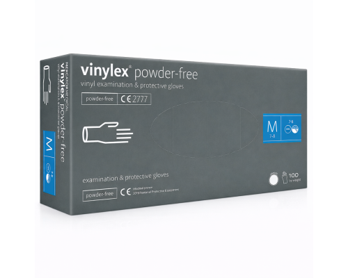 Рукавички ВІНІЛОВІ припудрені MERCATORMEDICAL р-р М 7-8 (100 шт/пач) Колір:прозорі