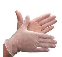 Рукавички ВІНІЛОВІ припудрені MERCATORMEDICAL р-р S 6-7 (100 шт/пач) Колір:прозорі