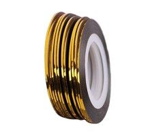 Липка стрічка для дизайну нігтів 2мм, золото