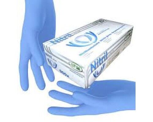 Рукавички НІТРІЛОВІ SFM  блакитні р-р. XS  (100 шт/пач)