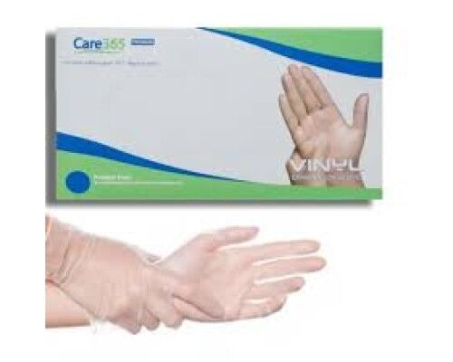 Одноразові рукавиці VINYL/CARE 365 неприпудрені р-р L (100шт./уп) прозорі