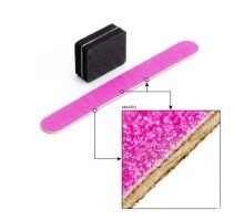 Luma одноразовий набір для манікюру №1 "Рожевий" пилка+баф (пилка180/240+баф 100/100)