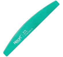 Пилка для нігтів HEART Half SHARP PRO 80/80 (Зелене полотно)