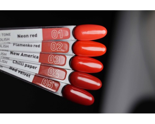 Luma №004 Lipstic tone Chilli paper gel polish 10ml (червона колекція)