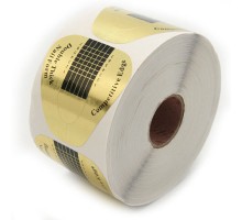 Y.R.E. Форма для нарощ.нігтів "Квадрат" золото+чорна/30шт.