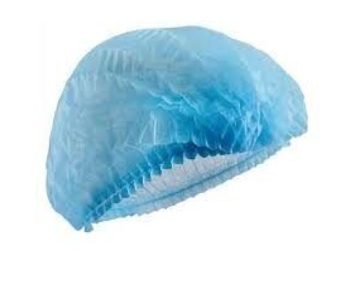 Шапочка на одній резинці "Рожева білявка" (100шт/пач)зі снапбонду Колір:блакитний