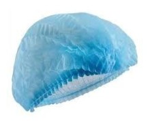 Шапочка на одній резинці "Рожева білявка" (10шт/пач)зі снапбонду Колір:блакитний