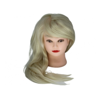 Манекен-голова  учбовий  для зачісок блонд гофре MT-613W
