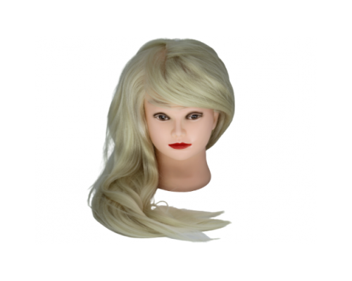 Манекен-голова  учбовий  для зачісок блонд гофре MT-613W