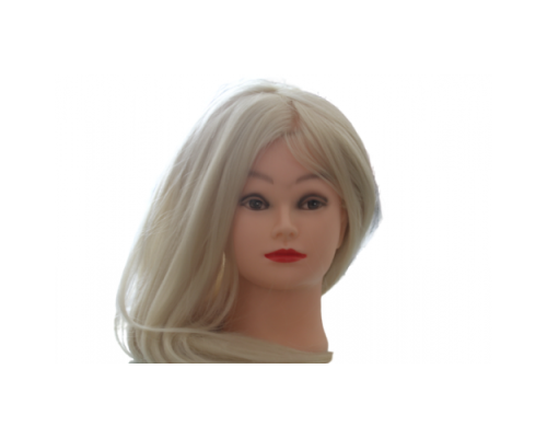 Манекен-голова  учбовий  для зачісок блонд гофре MT-613W