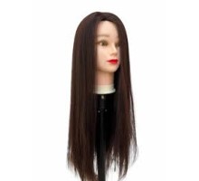 Манекен-голова  учбовий  для зачісок коричнева HT-4 термо